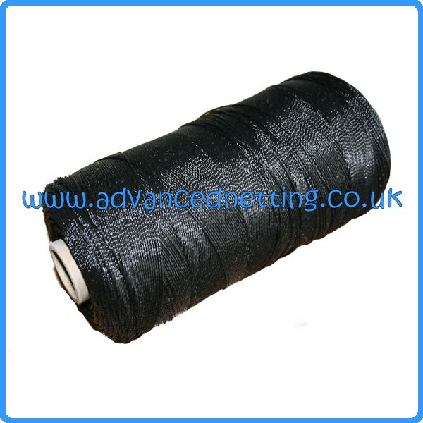 400D/12 Black Twisted PE Twine (250g Spool)